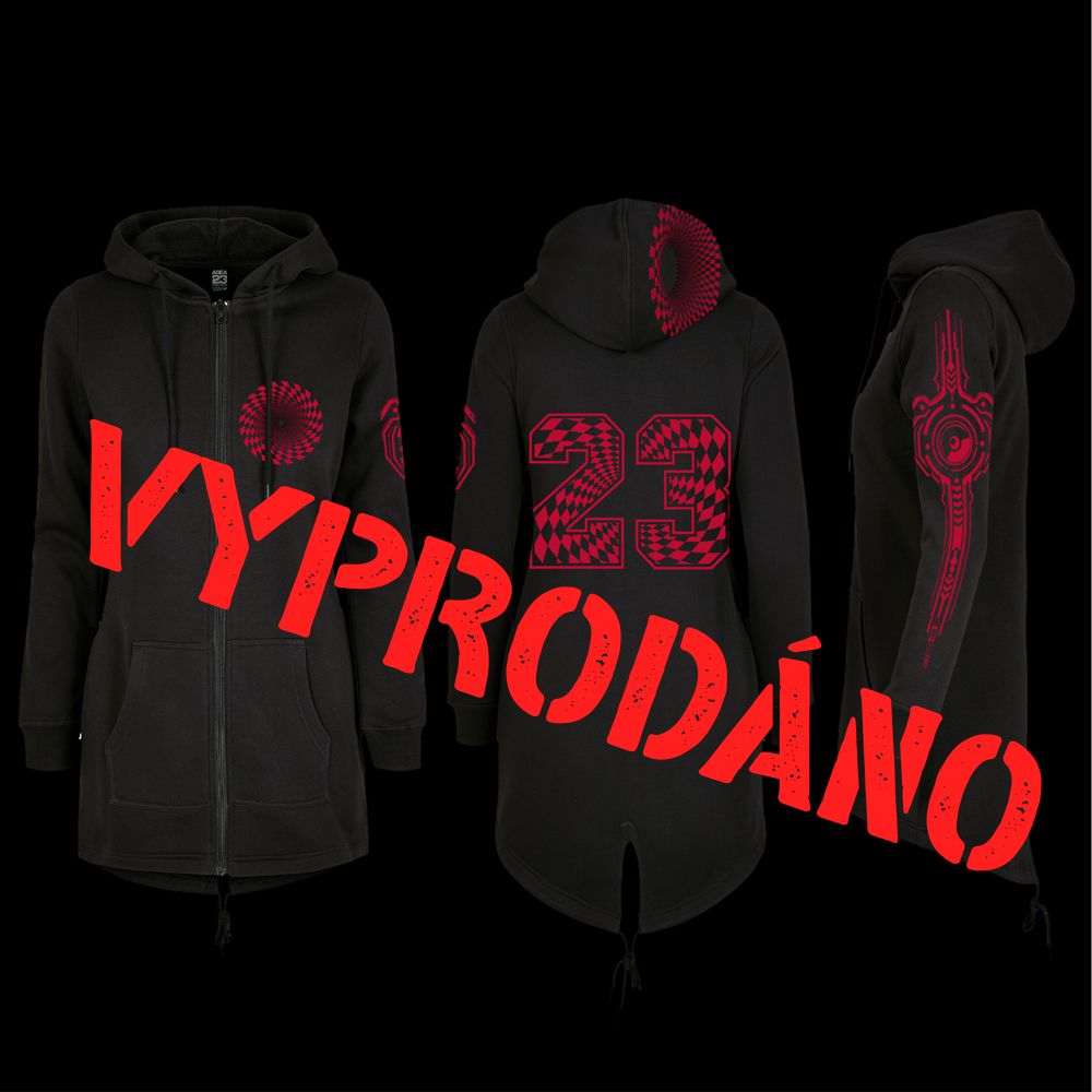 Dámská prodloužená mikina na zip  limitovaná edice 